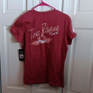 True Religion Graphic Tee in Red